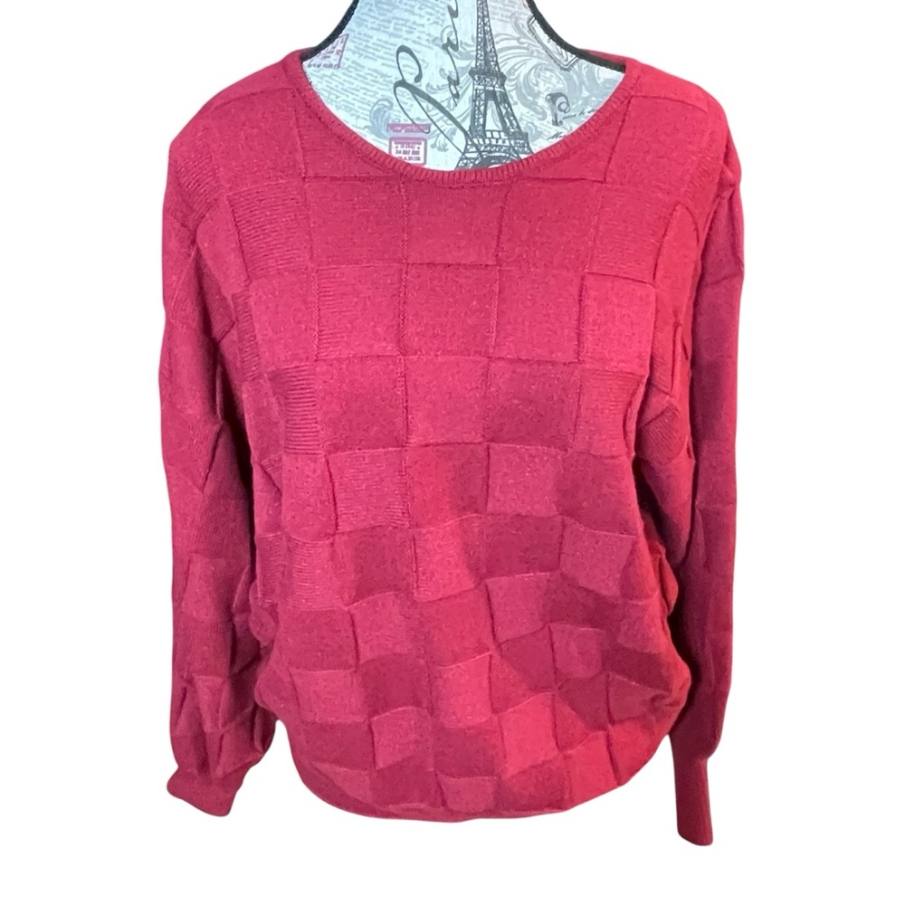 Red Textured Sweater